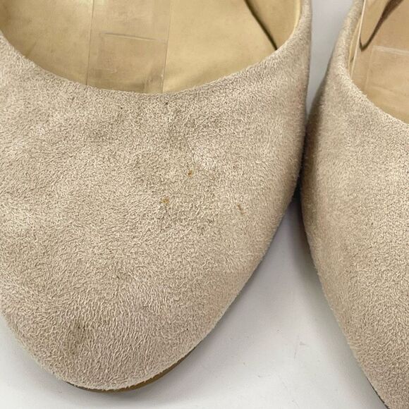 Marc Fisher Womens Pump 3.5" Block Heels Lace Up Suede Round Toe Tan Size 7M - Picture 7 of 13